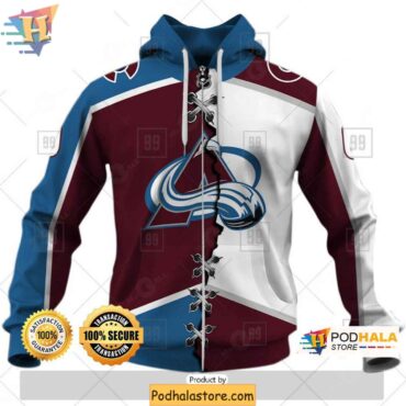 Colorado Avalanche 3D Hoodie, Broken Mix NHL Fan Apparel Custom Design - Podhalastore