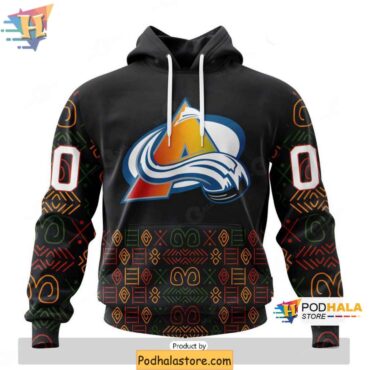 Colorado Avalanche 3D Hoodie Celebrating Black History Month NHL Apparel - Podhalastore