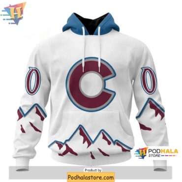 Colorado Avalanche 3D Hoodie Custom Name and Number for NHL Fans - Podhalastore