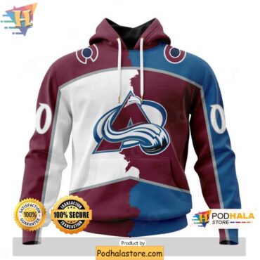 Colorado Avalanche 3D Hoodie, Customizable NHL Apparel for Fans - Podhalastore