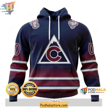 Colorado Avalanche Gradient Hoodie, NHL Clothing for Dedicated Fans - Podhalastore