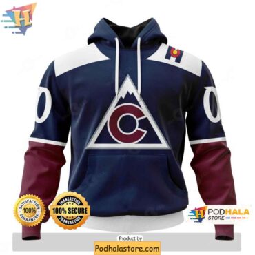 Colorado Avalanche Hoodie 3D, NHL Merch for Hockey Fans - Podhalastore