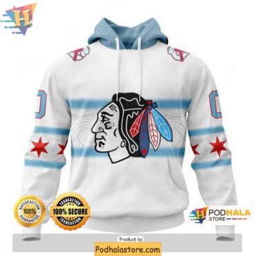 Custom Chicago Blackhawks Hoodie 3D, Gradient Design for Hockey Lovers - Podhalastore