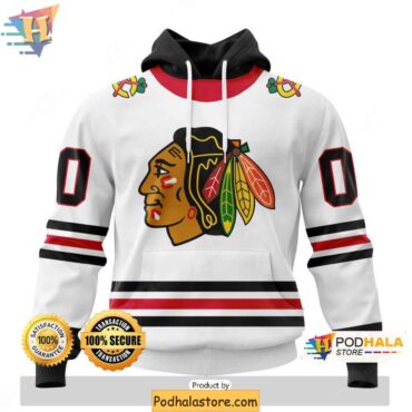 NHL Chicago Blackhawks 3D Hoodie Custom Name and Number Sweatshirt - Podhalastore