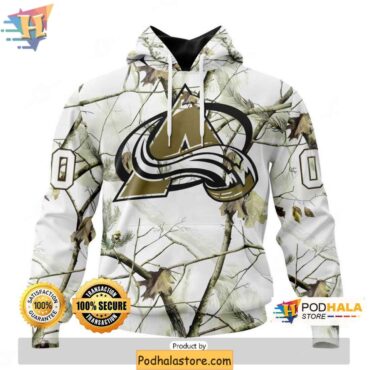 NHL Colorado Avalanche Hoodie, Winter Camo 3D Personalized Sweatshirt - Podhalastore