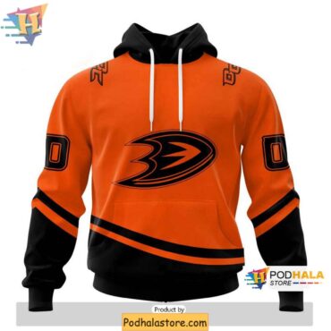 Personalized Anaheim Ducks 3D Hoodie, Exclusive Two-tone Design 3D Hoodie - Podhalastore