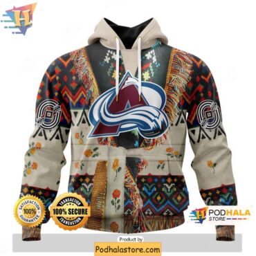 Personalized Colorado Avalanche Hoodie, Native-Inspired 3D NHL Apparel - Podhalastore