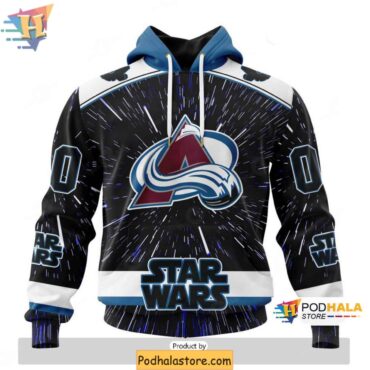 Personalized Colorado Avalanche Hoodie, Star Wars Design Sweatshirt 3D - Podhalastore